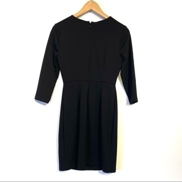 Old Navy Petite Little Black Dress Three Quarter Sleeve Stretch Knit SP - Picture 2 of 7